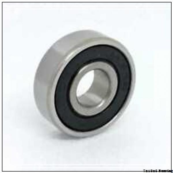 Chrome steel deep groove miniature ball bearing 607 2RS with dimension 7x19x6 mm #1 image