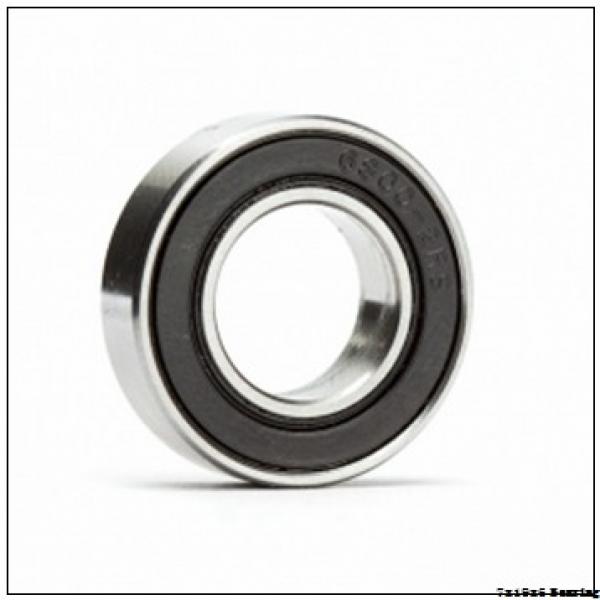 607-2RS Rubber Sealed Chrome Steel Miniature Ball Bearing 7x19x6 #1 image