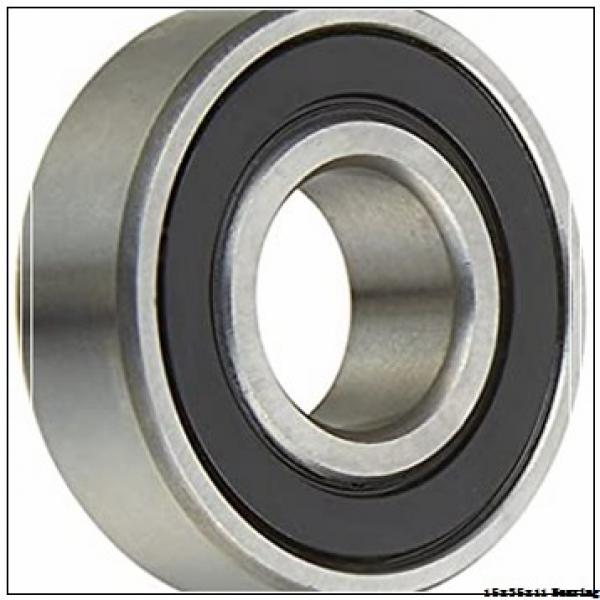 Carbon steel deep groove ball bearing 6202 2RS with dimension 15x35x11 mm #1 image