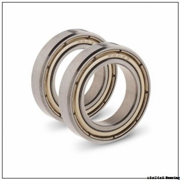 Flanged 15x24x5 chrome steel miniature ball bearings double rubber sealed F6802-2RS #2 image